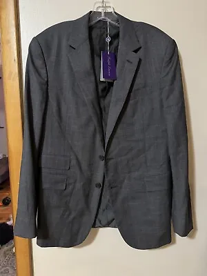 New Ralph Lauren Purple Label Suit Jacket  Italy Made 100%Wool Mens Sz 40 R • $350