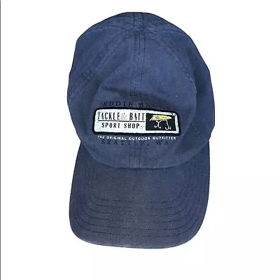 Navy Blue Eddie Bauer Tackle & Bait Fishing Hat • $10