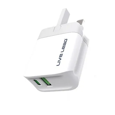 Multi-Port Wall Charger Plug Adapter USB C USB A Type C Port For IPhone Samsung • £4.99