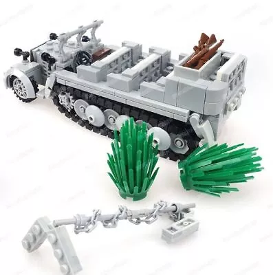 Steel Germany SD.KFZ 7 Half Track Armored Vehicle Building Block Assemble • $77.87
