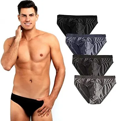 Mens Classic Sports Soft Cotton Underwear Ribbed Slips Fit Briefs Pants S-XL Lot • £4.99