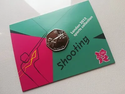 Olympic  Games 2012 Shooting 50p Coin Sealed In Original Card  • £6.99