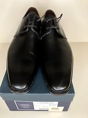 New Charles Tyrwhitt Black Calf Shoe Sz10 F Fit • £65