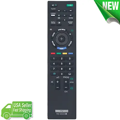 RM-GD020 Replace Remote Control For Sony TV KDL-32EX520 KDL-46EX523 KDL-55EX720 • $10.45