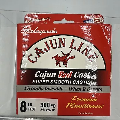 Red Mono Fishing Line 300yd Cajun Red Cast Monofilament • $8.83