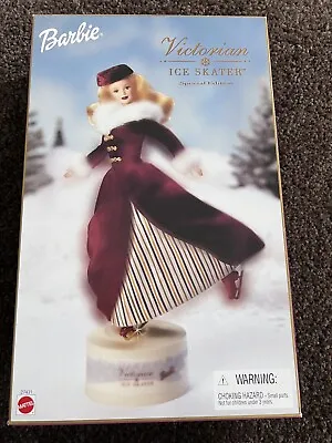 Victorian Ice Skater Barbie Doll Blonde Special Edition 2000 Mattel 27431 • $13