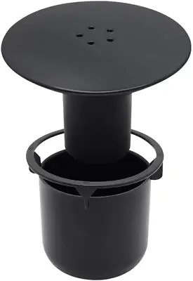 Matte Black Shower Drain Waste Plug 90mm/115mm Fast Flow Hair Catcher Trap • £12.51