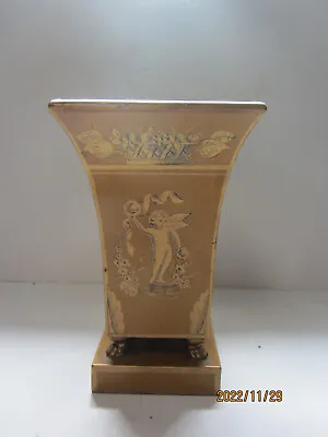 Vintage Made By Frayer Pedestal Urn Flower Vase Lion Claw Feet 9-5/8  Tall • $9.99