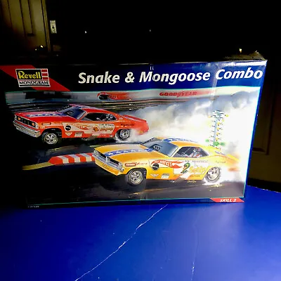 Revell Monogram Snake & Mongoose Combo 1:24#6858 F/S In 1997 Rare Model Kit • $222.67