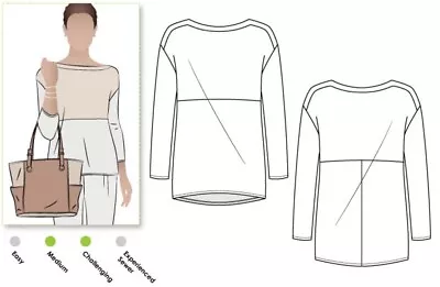 £16.99 • Buy Style Arc Ladies Sewing Pattern Melinda Knit Tunic Top (MLTK062S-M)