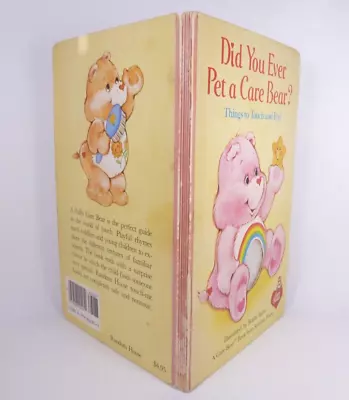 Vtg 1983 Care Bear Book Did You Ever Pet A Care Bear? Things To Touch And Feel • $19.99