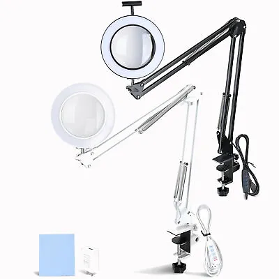 5x Swing Arm Magnifying Desk Clamp Work Bench Light Lamp Nail Art Stamp Jewelry • $35.99