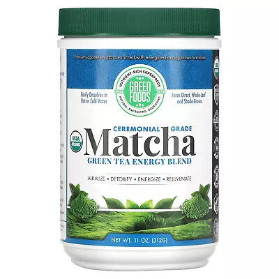 Ceremonial Grade Matcha Green Tea Energy Blend 11 Oz (312 G) • $25.19