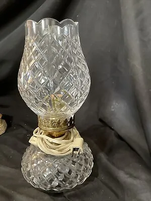 Vintage Waterford Crystal Tulip Hurricane Lamp 13 In Circa 60s • $130