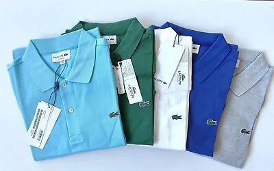 Classic Lacoste Mens Regular Fit Cotton Polo M-2XL • $60.99