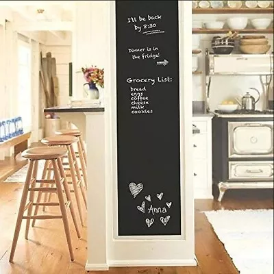 Chalkboard Wall Sticker Wall Decal Blackboard Wallpaper Large Chalkboard Contact • $13.10