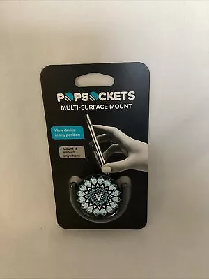 PopSockets Multi Surface Mount Grip - Black - 201000 - W/ PopSocket NEW • $13.99