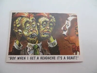 1959 Vintage Topps You'll Die Laughing Funny Monsters Bubble Gum Card # 4 • $8.99