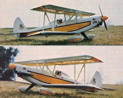 Acro Star Biplane 51  WS RC Model Airplane Printed Plans & Templates • $20