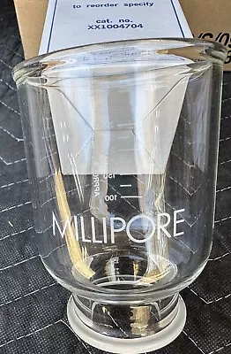 New Millipore 300ml Glass 47mm Graduated Filtration Funnel Vacuum Xx1004704 • $59