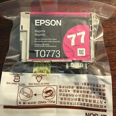 Epson 77 Magenta Ink Cartridge  UNUSED T0773 • $10.50