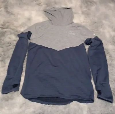 Mens Nike Therma Fit Hoodie Size Small Grey/Blue • $18.99