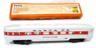 $2.99 • Buy Vintage HO Scale Tyco Streamline Observation  Santa Fe  Lighted 522D W/ Box