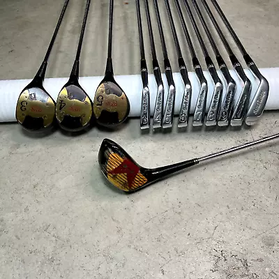 Vintage Arnold Palmer Golf Tru-Matic AP 3-SW Iron Set & 4 Woods RH Reg • $146.01