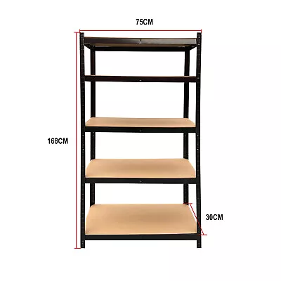 Heavy Duty Shelf Garage Steel Metal Storage 5 Tier Adjustable Steel Shelves Shed • $48.40