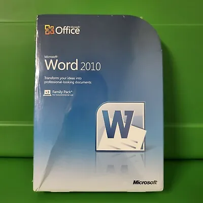 Microsoft Word 2010 Home And Student_Family Pack_Full Version • $169