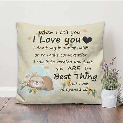 Cushion Cover Gifts For Couples - Couples Gifts For Valentines Day Birthday... • £4.99