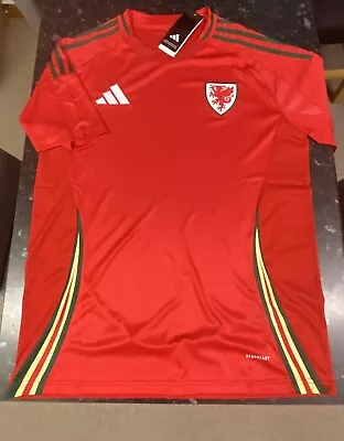 Wales Home Football Soccer Shirt Euro 2024 Men’s Medium (Replica) • £25