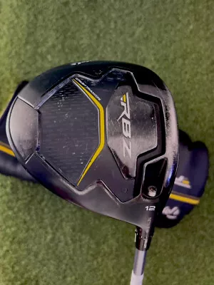 $129 • Buy TaylorMade RBZ Black 12° Driver, RH+HC,44 ,Matrix Ozik White Tie X4 Regular-Good