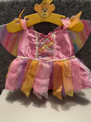 £6.99 • Buy Build A Bear: Rainbow Fairy Dress. Cute Wings Princess Outfit, Butterfly!