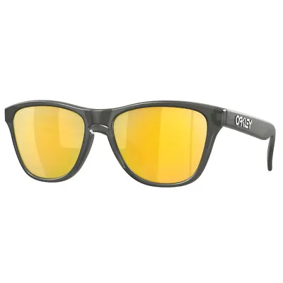 New Oakley Sunglasses Frogskins XS J9006-37 Matte Grey Smoke Prizm 24K Polarized • $139.99