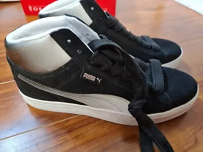 $95 • Buy Puma Suede Classic Sneakers Mid Pf Black & White - US Size 11