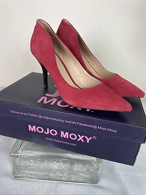 Mojo Moxy Womens Lindy Red Suede Pumps Size 8.5M • $29.60