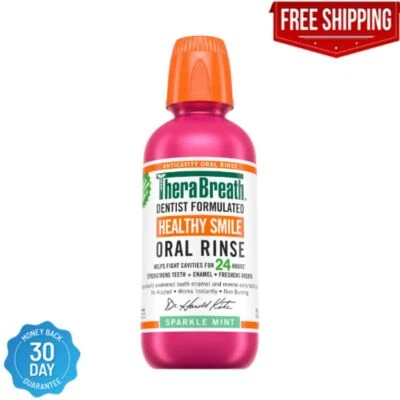 $12.36 • Buy TheraBreath Healthy Smile Fluoride Mouthwash, Sparkle Mint, Anticavity, 16 Fl Oz