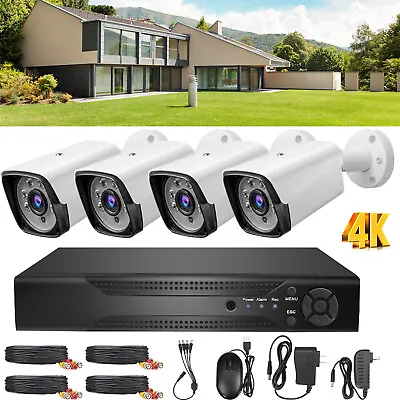 1080p Full HD Outdoor Security Camera System 4 Pack Smart Home 4CH DVD US • $102.99