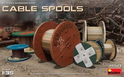 MIN35583 - Miniart 1:35 - Cable Spools • £10.94