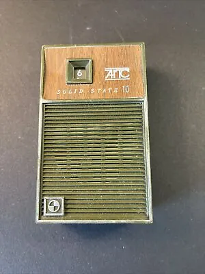 $12.99 • Buy AITC Transistor Pocket AM Radio Solid State 10 Model Green British Crown Colony