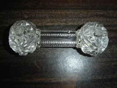 Cut Glass Knife Rest ~ Zipper & Floral Pattern 4 1/4  Long                 #357 • $14.99