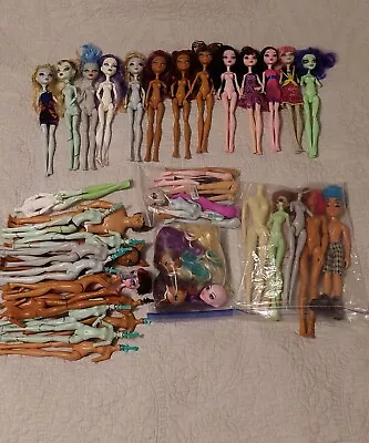 Monster High Doll Lot Lagoona Frankie Ghoulia Draculaura Spectra Amanita  • $50