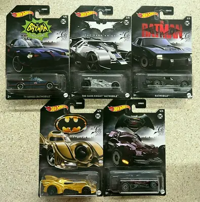 2022 Hot Wheels BATMAN Walmart Exclusive Complete Set Of 5 Diecast Cars New • $25.69