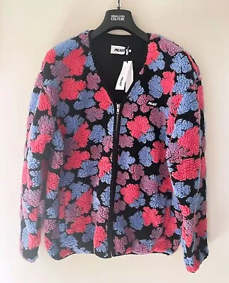 Palace Skateboards Shearling Cardigan Multi Blue Pink Red Size XL Extra Large • £95