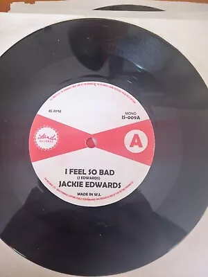 Northern Soul - Jackie Edwards ' I Feel So Bad ' B/W Unissued Duet Version RI • £9.99