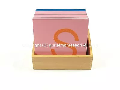 NEW Montessori Language Material - Sandpaper Letters Capital Case Print With Box • $37.99