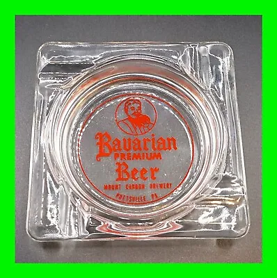 Vintage 1960's Bavarian Beer Pottsville PA Ashtray Mount Carbon Brewery Man Cave • $19.99