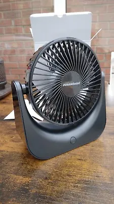 USB-C  Rechargable 3 Speeds 6 Inch Tilting Cooling Desk Fan.  • £8.95