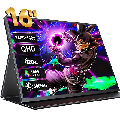 $289.99 • Buy UPERFECT 16  2K Portable Monitor QHD Second Screen 120Hz For Nintendo Xbox One 